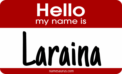 Hello my name is Laraina png download