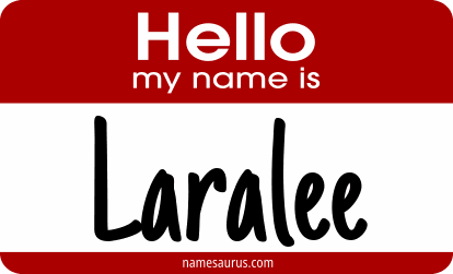 Hello my name is Laralee png download