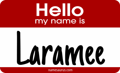 Hello my name is Laramee png download