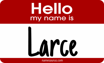 Hello my name is Larce png download