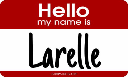 Hello my name is Larelle png download