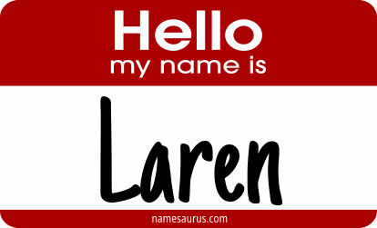 Hello my name is Laren png download