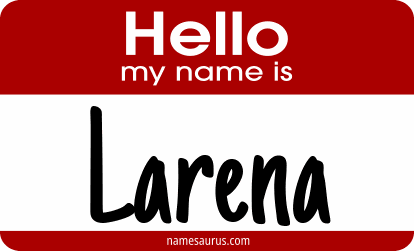 Hello my name is Larena png download