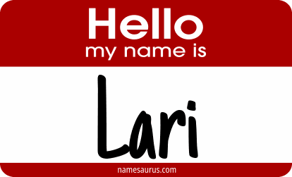 Hello my name is Lari png download