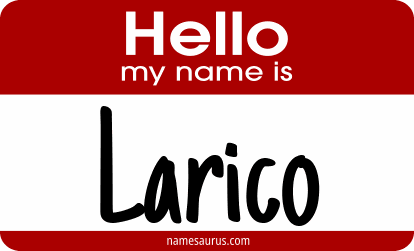 Hello my name is Larico png download