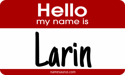 Hello my name is Larin png download