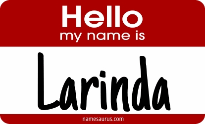 Hello my name is Larinda png download
