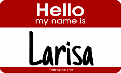 Hello my name is Larisa png download