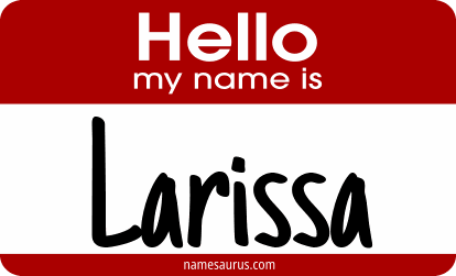 Hello my name is Larissa png download
