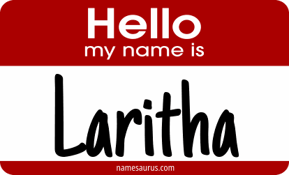 Hello my name is Laritha png download