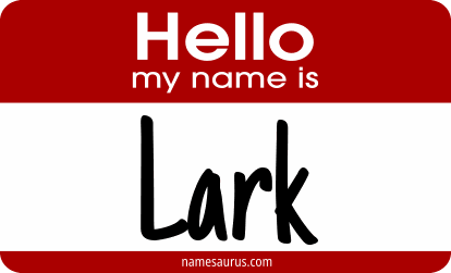 Hello my name is Lark png download