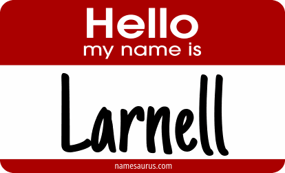 Hello my name is Larnell png download