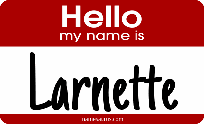 Hello my name is Larnette png download