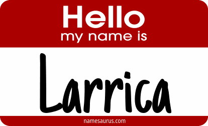 Hello my name is Larrica png download