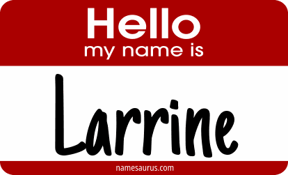Hello my name is Larrine png download