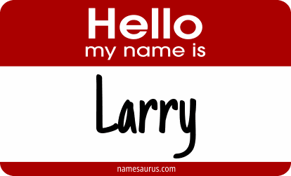 Hello my name is Larry png download
