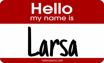 Hello my name is Larsa png download
