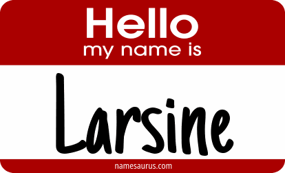 Hello my name is Larsine png download