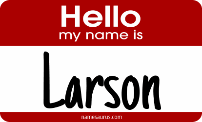 Hello my name is Larson png download