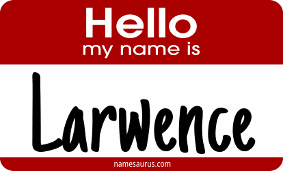 Hello my name is Larwence png download