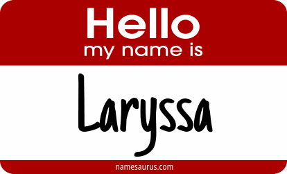 Hello my name is Laryssa png download