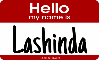 Hello my name is Lashinda png download