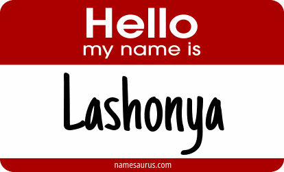 Hello my name is Lashonya png download