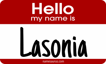 Hello my name is Lasonia png download