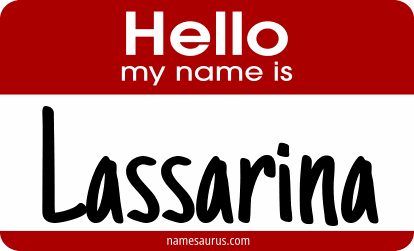 Hello my name is Lassarina png download