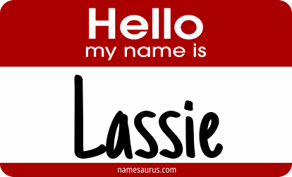Hello my name is Lassie png download