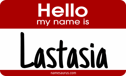 Hello my name is Lastasia png download