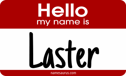 Hello my name is Laster png download