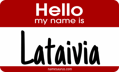 Hello my name is Lataivia png download