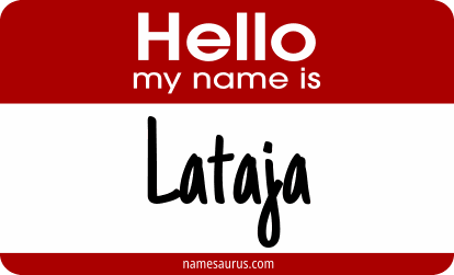 Hello my name is Lataja png download