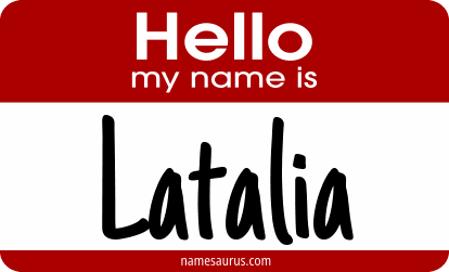 Hello my name is Latalia png download