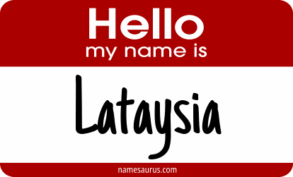 Hello my name is Lataysia png download