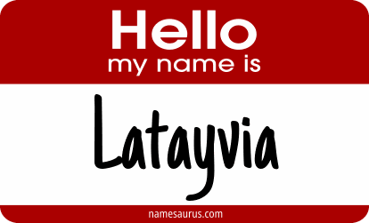 Hello my name is Latayvia png download