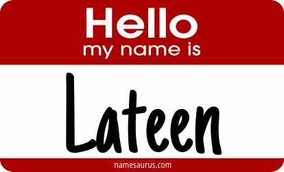 Hello my name is Lateen png download