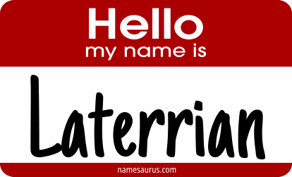 Hello my name is Laterrian png download