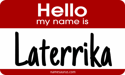 Hello my name is Laterrika png download
