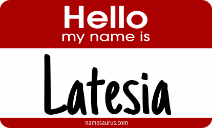 Hello my name is Latesia png download