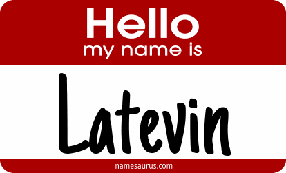 Hello my name is Latevin png download