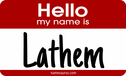 Hello my name is Lathem png download
