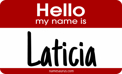 Hello my name is Laticia png download