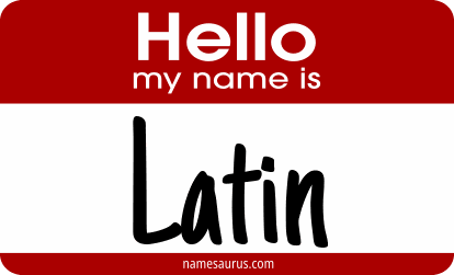 Hello my name is Latin png download