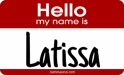 Hello my name is Latissa png download