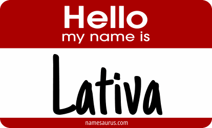 Hello my name is Lativa png download