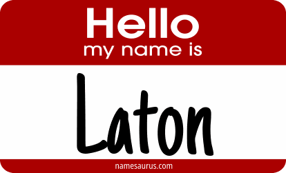 Hello my name is Laton png download