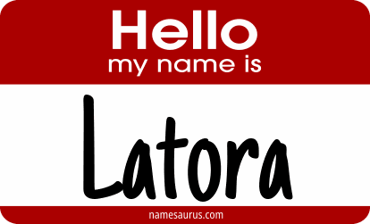 Hello my name is Latora png download