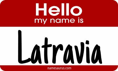 Hello my name is Latravia png download